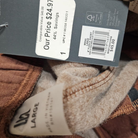 VRST 8" Classic Fleece Short Men's - Picture 6 of 7